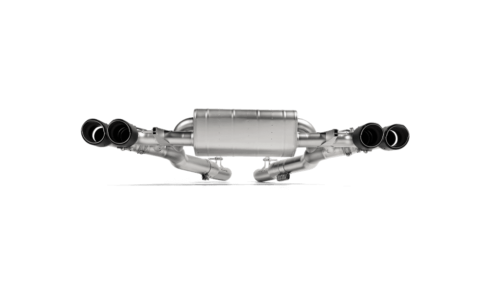 Akrapovic Slip-On Line Titanium Exhaust System with Carbon Fiber Tail Pipes for F90 BMW M5 and M5 Competition with OPF, GPF