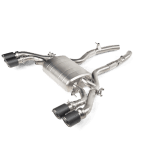 Akrapovic Slip-On Line Titanium Exhaust System with Carbon Fiber Tail Pipes for F97 BMW X3 M and X3 M Competition with OPF, GPF