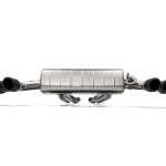 Akrapovic Slip-On Line Titanium Exhaust System with Carbon Fiber Tail Pipes for G29 BMW Z4 M40i