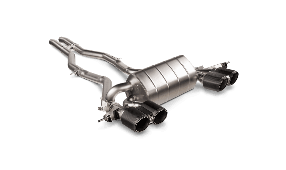Akrapovic Slip-On Line Titanium Exhaust System with Carbon Fiber Tail Pipes for G80 BMW M3