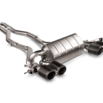 Akrapovic Slip-On Line Titanium Exhaust System with Carbon Fiber Tail Pipes for G80 BMW M3