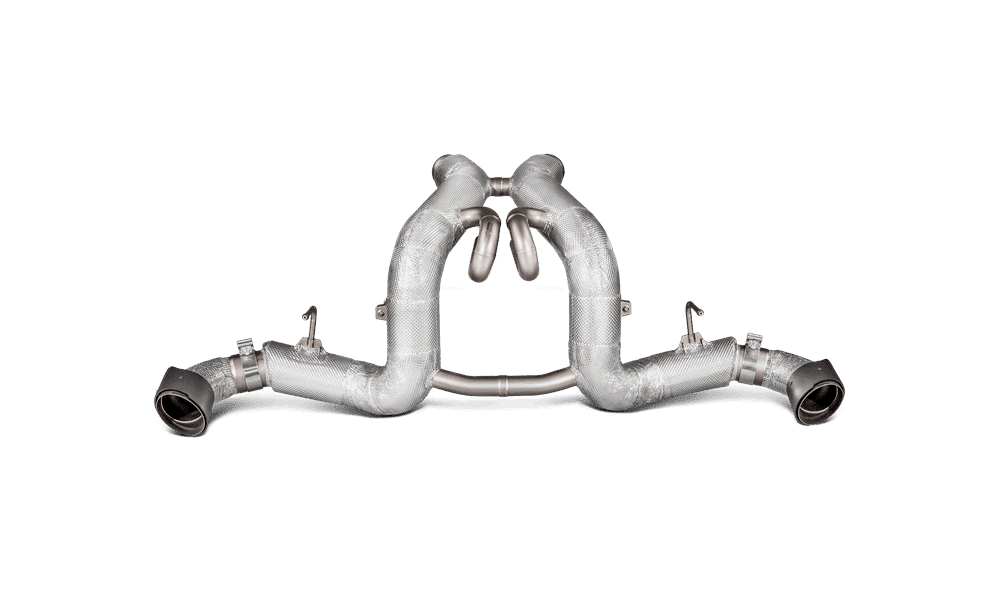 Akrapovic Slip-On Line Titanium Exhaust System with Carbon Fiber Tail Pipes for McLaren 570GT, 570S, 570S Spider