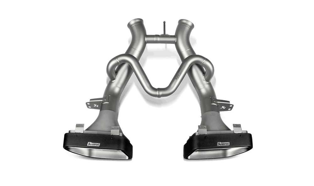 Akrapovic Slip-On Line Titanium Exhaust System with Carbon Fiber Tail Pipes for McLaren 650S and 650S Spider