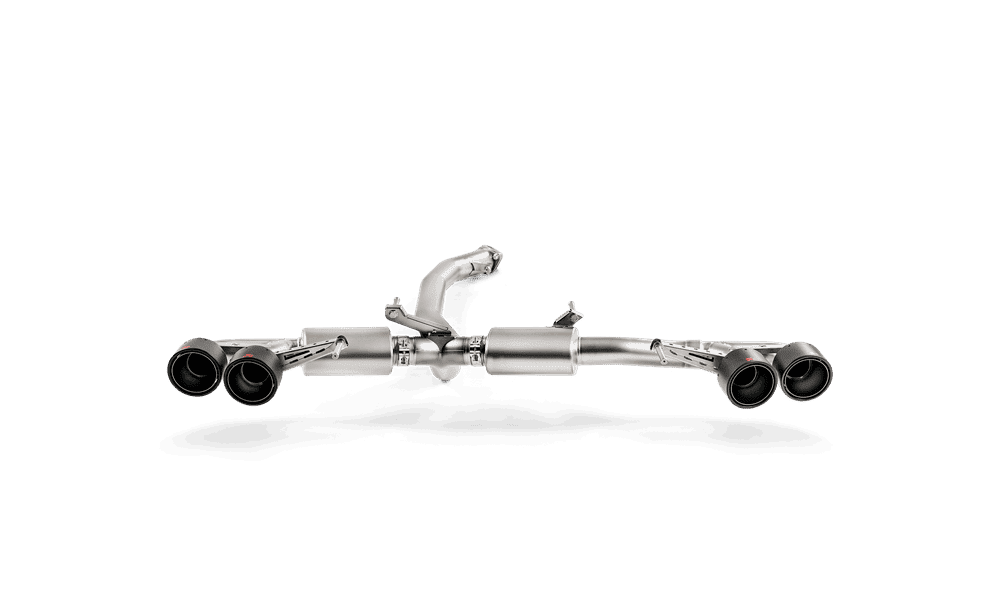 Akrapovic Slip-On Line Titanium Exhaust System with Carbon Fiber Tail Pipes for R35 Nissan GT-R