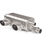 Akrapovic Slip-On Line Titanium Exhaust System with Titanium Tail Pipes for 991.2 Porsche 911 Carrera