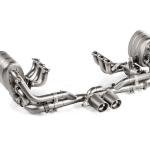 Akrapovic Slip-On Race Line Titanium Exhaust System with Titanium Headers and Tail Pipes for 991.2 Porsche 911 GT3 and GT3 Touring