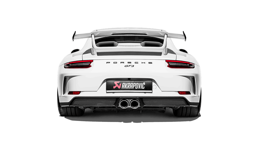 Akrapovic 2018 Porsche 911 GT3 (991.2) Slip-On Race Line (Titanium) w/Titanium Tail Pipe Set