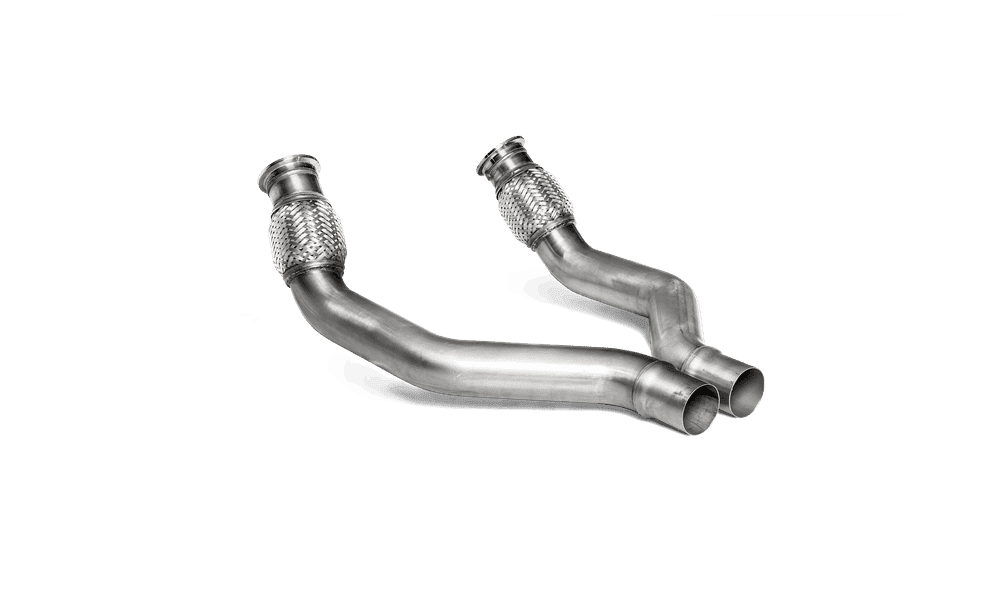 Akrapovic Titanium Link Pipe Set for C7 Audi RS6 Avant