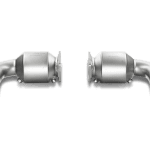 Akrapovic Titanium Link Pipes with Cats for 997.2 Porsche 911 Turbo and Turbo S
