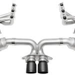 Soul Performance Race Exhaust System w/ Satin Black Tips for 992 Porsche 911 GT3