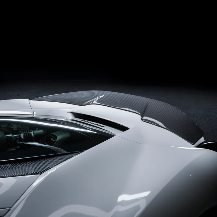 Vorsteiner Diavolo Carbon Fiber Aero Decklid Spoiler for Ferrari 488 Installed