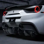 Vorsteiner Diavolo Carbon Fiber Aero Rear Diffuser Fins for Ferrari 488 Installed