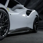 Vorsteiner Diavolo Carbon Fiber Aero Side Skirts for Ferrari 488 Installed