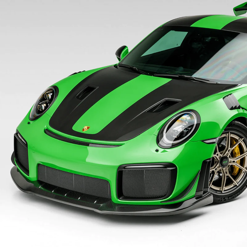 Vorsteiner EVO Aero Carbon Fiber Front Spoiler for 991.2 Porsche 911 GT2 RS Installed