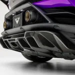 Vorsteiner Monza Edizione Carbon Fiber Aero Rear Diffuser for Lamborghini Huracan Evo Carbon Fiber Details, Installed