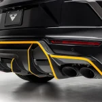 Vorsteiner Rampante Edizione Aero Carbon Fiber Rear Diffuser for Lamborghini Urus Carbon Details, Installed