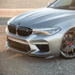 Vorsteiner VRS Carbon Fiber Aero Front Spoiler for F90 BMW M5 Front View Details, Installed