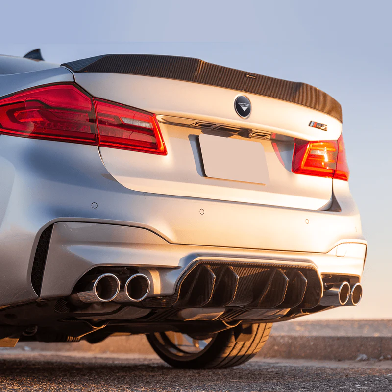 Vorsteiner VRS Carbon Fiber Aero Rear Diffuser for F90 BMW M5 Carbon Details, Installed