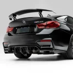 Vorsteiner VRS GTS-V Carbon Fiber Aero Rear Diffuser for BMW M3 and M4 Rear View Details, Installed
