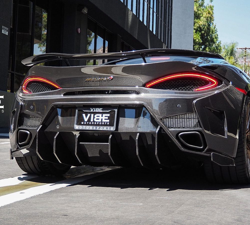 Vorsteiner VX Aero Carbon Fiber Rear Ducktail Spoiler for McLaren 570S Installed