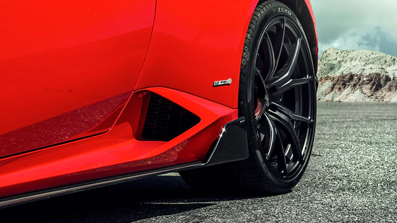Vorsteiner Verona Edizione Carbon Fiber Aero Side Blades for LP 610-4 Lamborghini Huracan Installed