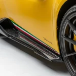 Vorsteiner Vicenza Edizione Aero Forged Carbon Fiber Side Blades for LP 640-4 Lamborghini Huracan Performante Carbon Details, Installed