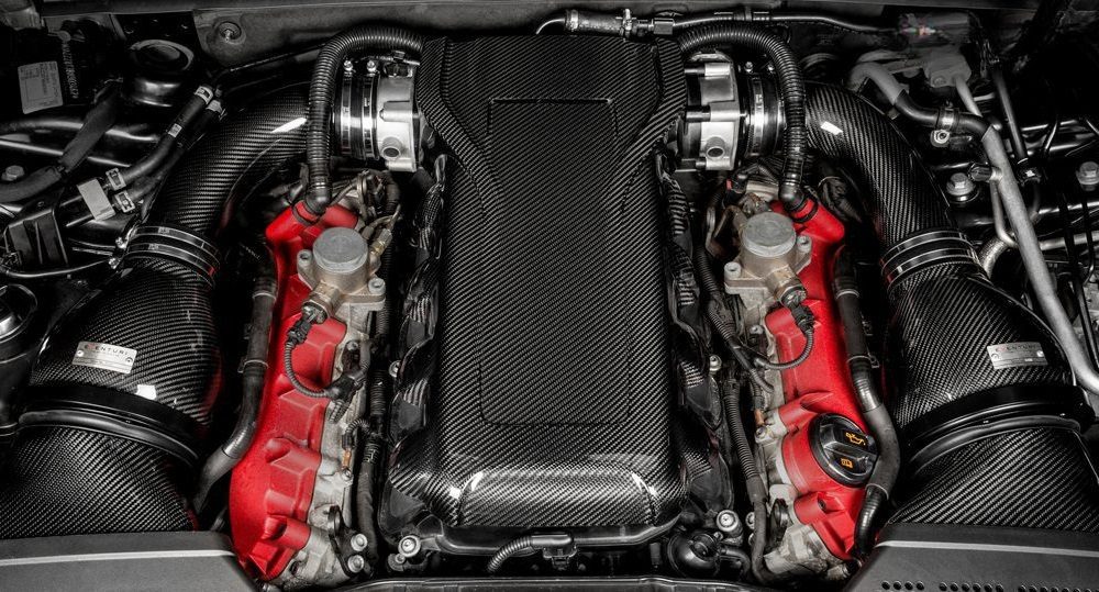 Eventuri Black Carbon Engine Cover for B8 Audi RS4 and RS5