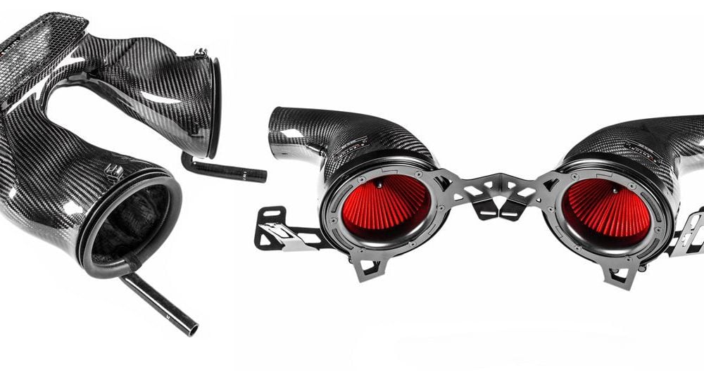 Eventuri Black Carbon Intake System for 991 Porsche 911 Turbo