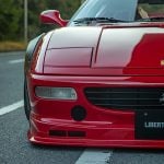 Liberty Walk LB-WORKS Front Diffuser for Ferrari F355 Installed on Red F355 Close View