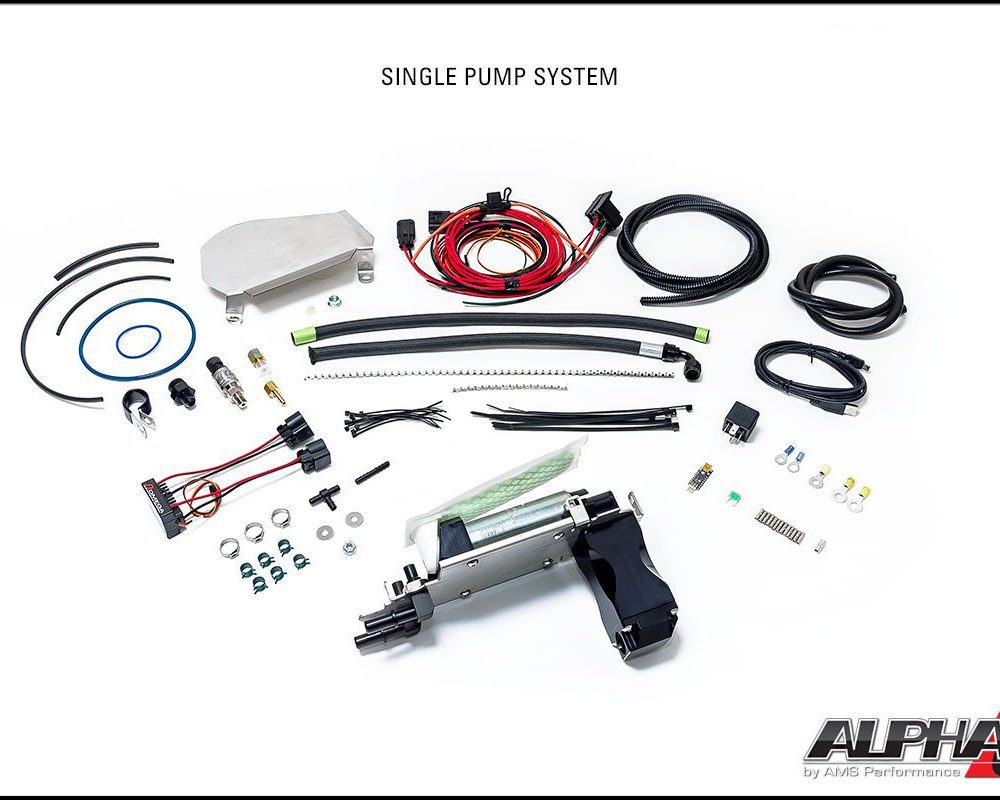 AMS Performance Omega Brushless Single Fuel Pump System R35 Nissan GT-R Contents