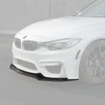 Vorsteiner VRS Aero Carbon Fiber Front Spoiler for F80 BMW M3 and F82 BMW M4 Installed Front Side Details