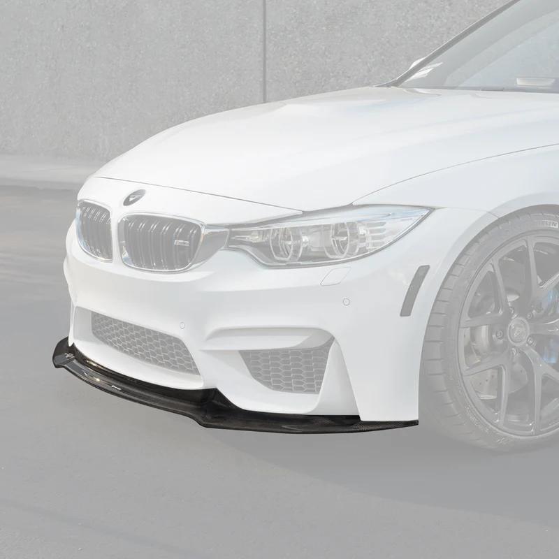 Vorsteiner VRS Aero Carbon Fiber Front Spoiler for F80 BMW M3 and F82 BMW M4 Installed Front Side Details