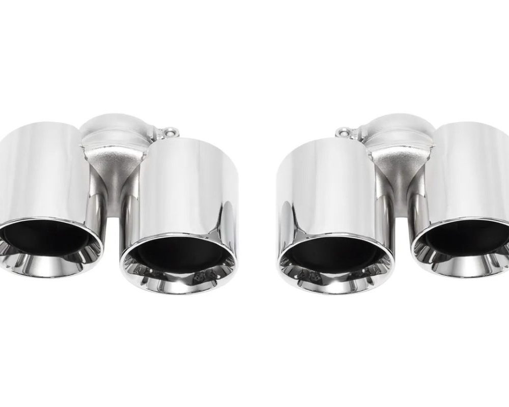 Soul Performance Bolt-On Polished Chrome Exhaust Tips for 991.1 Porsche 911 Carrera