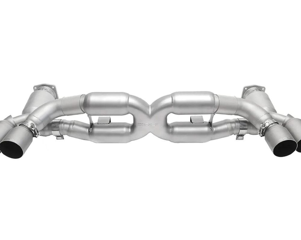 Soul Performance Sport X-Pipe Exhaust System with Satin Tips for 991 Porsche 911 Turbo