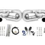 Soul Performance Valved Performance Exhaust System with Polished Chrome Tips for 991.1 Porsche 911 Carrera