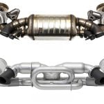 Soul Performance Exhaust System with Street Cats for 992.1 Porsche 911 Turbo & S (non GPF / OPF) - Comparison to OE System