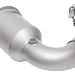 Soul Performance Exhaust System with Street Cats for 992.1 Porsche 911 Turbo & S (non GPF / OPF) - Closeup of Street Cats & O2 Bung