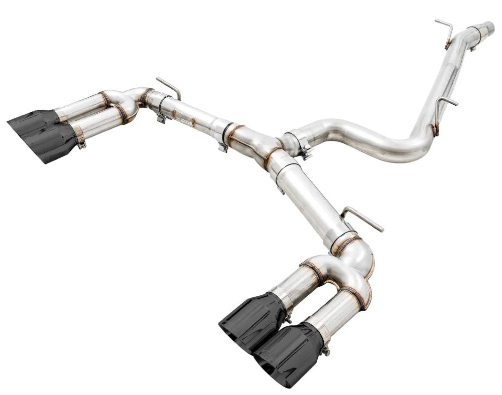AWE Track Edition Exhaust w/ Diamond Black Tips for 8V Audi S3