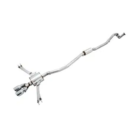 AWE Tuning Touring Edition Exhaust w/ Front Pipe and Dual Chrome Silver Tips for FC1 & FC3 Honda Civic Si [3015-32108]