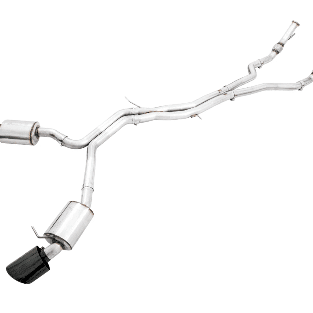 AWE Tuning Touring Edition Exhaust-Non Resonated- Diamond Black RS Style Tips for B9 Audi RS5 Sportback