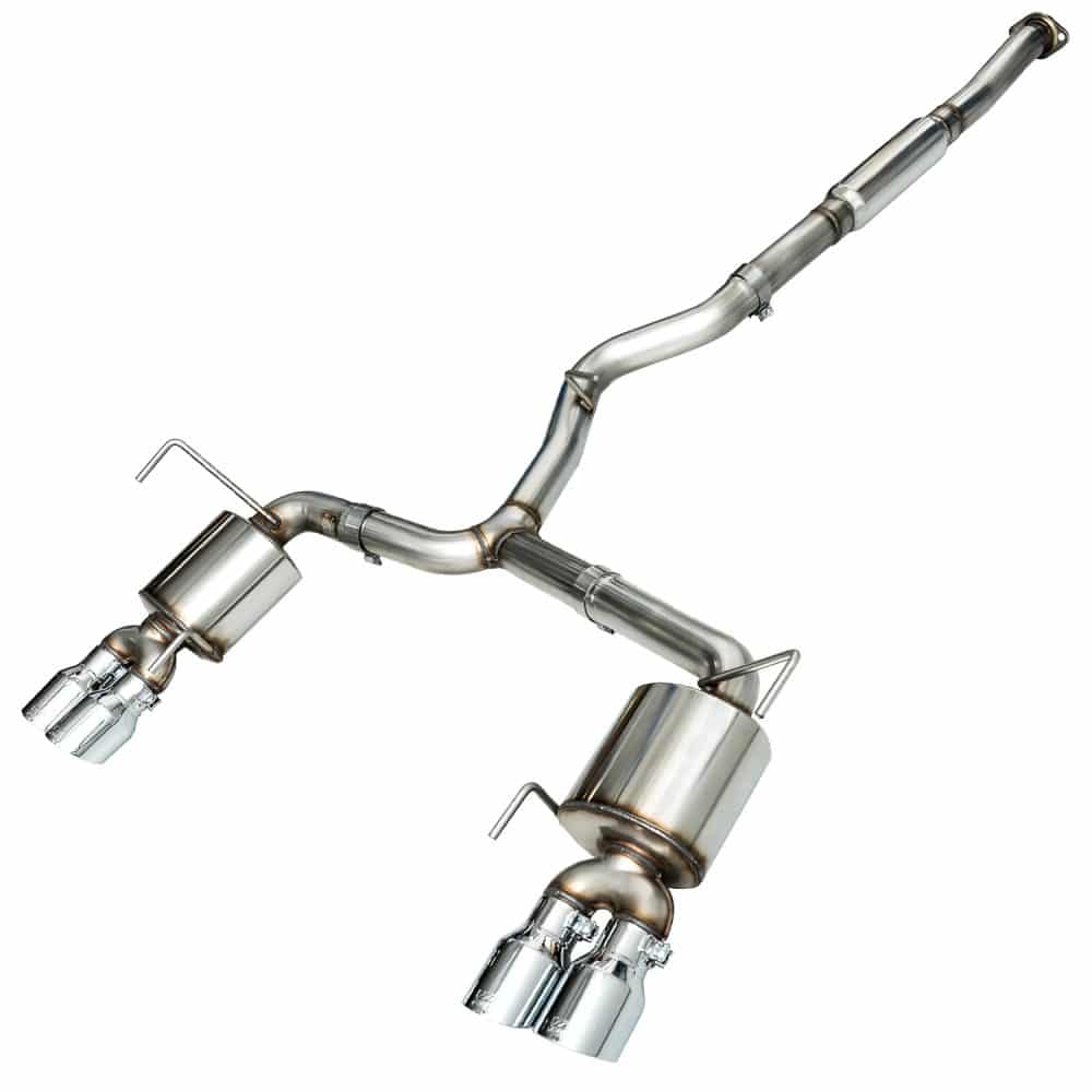 AWE Tuning Touring Edition Exhaust - Chrome Silver Tips (102mm) for VA Subaru WRX Sedan