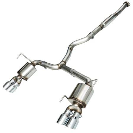AWE Tuning Touring Edition Exhaust – Chrome Silver Tips (102mm) for VA Subaru WRX Sedan [3015-42098]