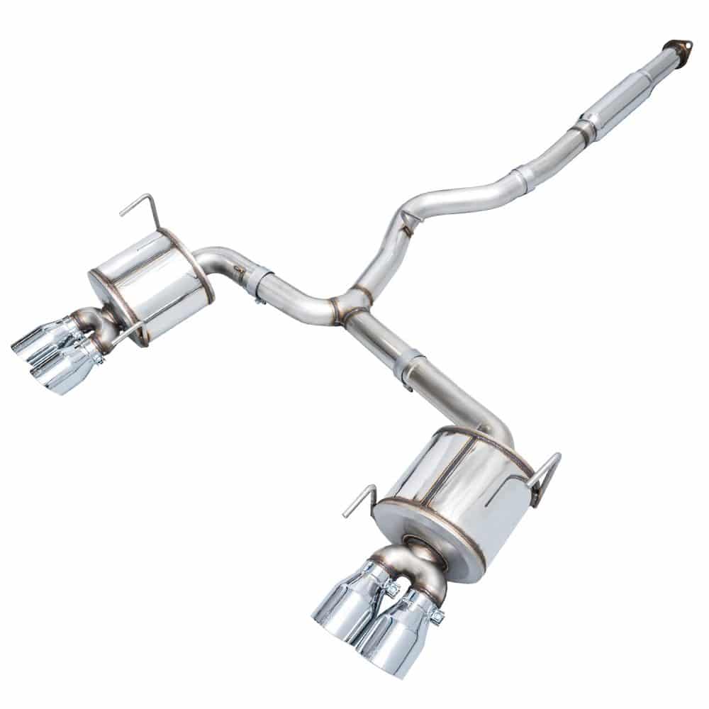 AWE Tuning Touring Edition Exhaust - Chrome Silver Tip (102mm) for Subaru Impreza / WRX STI
