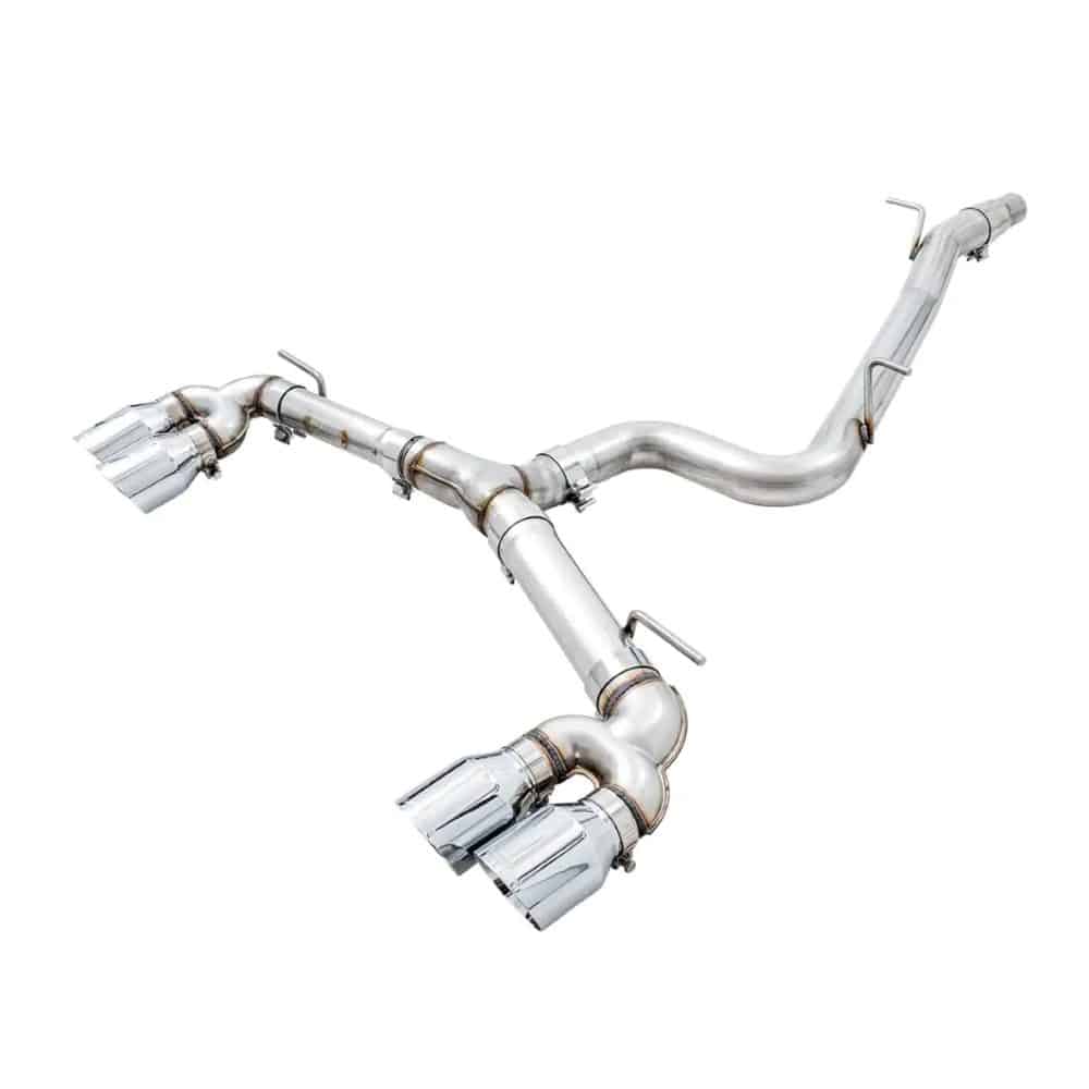 AWE Track Edition Exhaust w/ Quad Chrome Silver Tips for MK7 Volkswagen Golf R