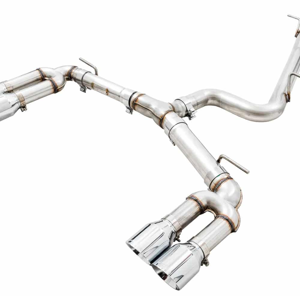 AWE Tuning Track Edition Exhaust w/Chrome Silver Tips 102mm for 8V Audi S3