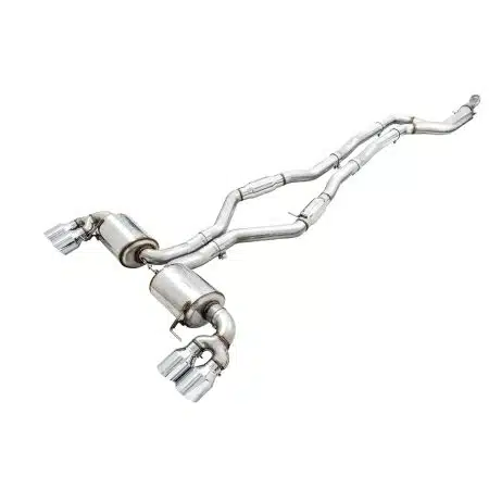 AWE Track Edition Exhaust w/ Chrome Silver Tips for G2X BMW M340i & M440i [3020-42078]