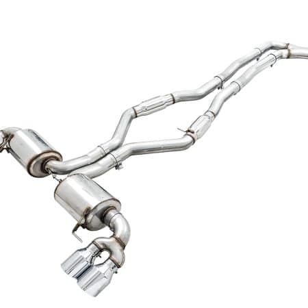 AWE Track Edition Exhaust w/ Chrome Silver Tips for G2X BMW M340i & M440i [3020-42078]