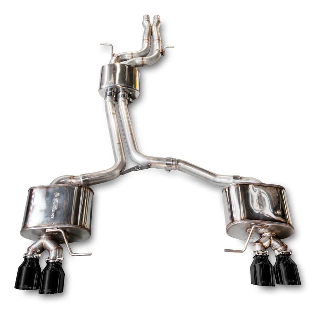 AWE Tuning Touring Edition Exhaust - Quad Outlet Diamond Black Tips for 8R Audi SQ5
