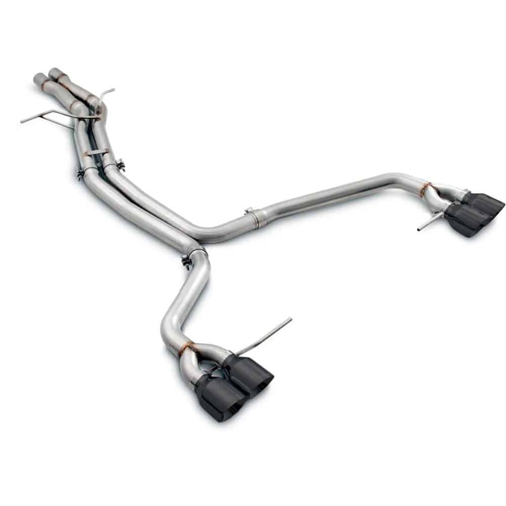 AWE Tuning Track Edition Exhaust System - Diamond Black 102mm Tips for 95B Porsche Macan S / Turbo / GTS
