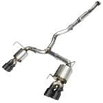 AWE Tuning Touring Edition Exhaust - Diamond Black Tips (102mm) for VA Subaru WRX Sedan